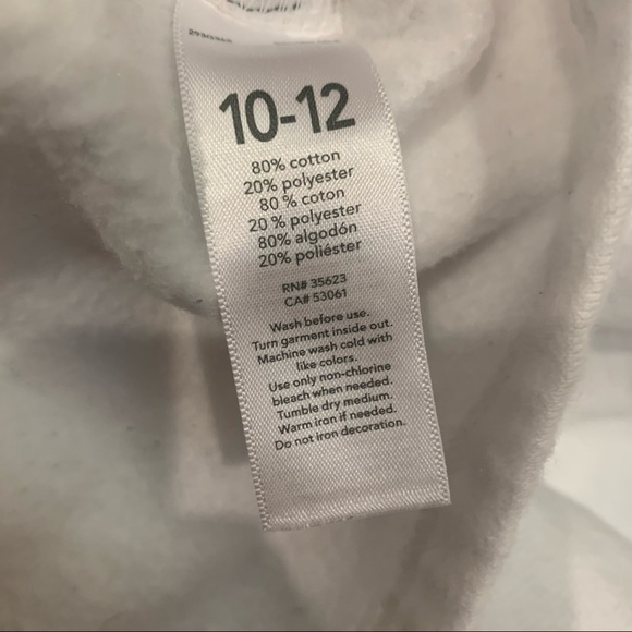 Carter’s White w/ Pink Sequins Unicorn Sweatshirt Sz 10 Girls - Picture 4 of 7